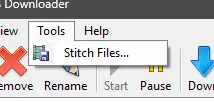 Stitch Files location on M3U8 Downloader main window